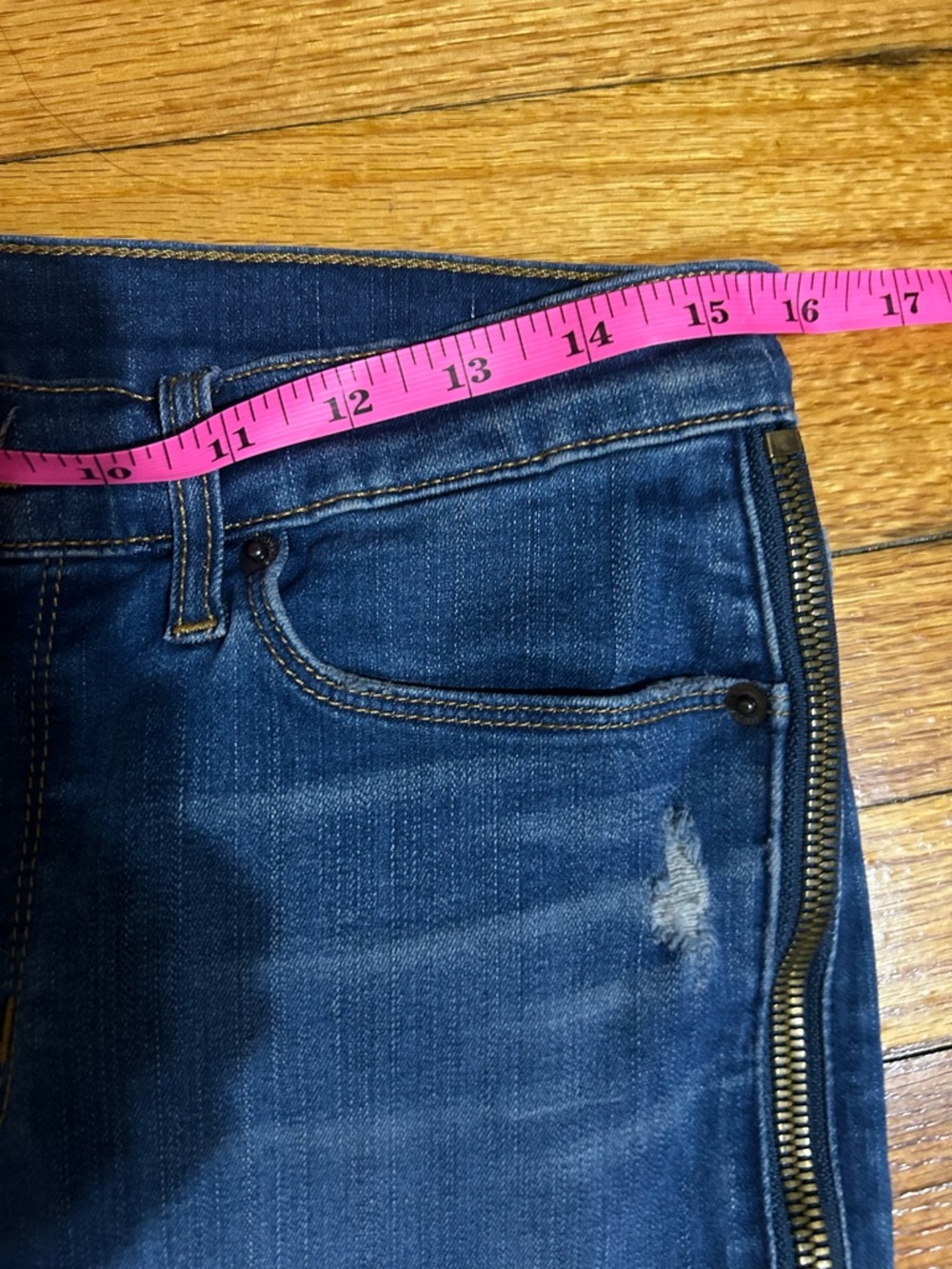 HUDSON High Rise Stretch Skirt With Side ZIPPERS sz 29 Y2K - Picture 6 of 7